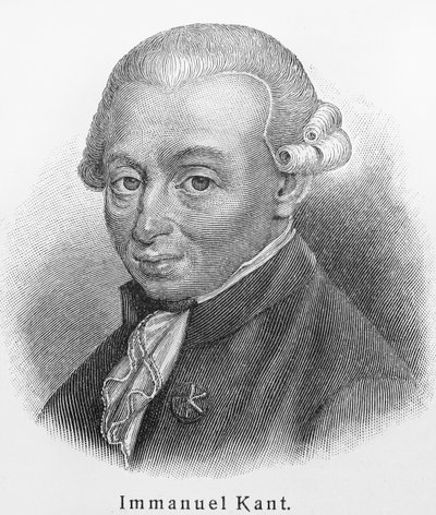 Retrato de Immanuel Kant 1724-1804 de Unbekannt