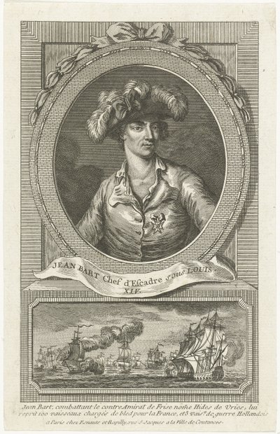 Retrato de Jean Bart 1650-1702, 1694 de Unbekannt