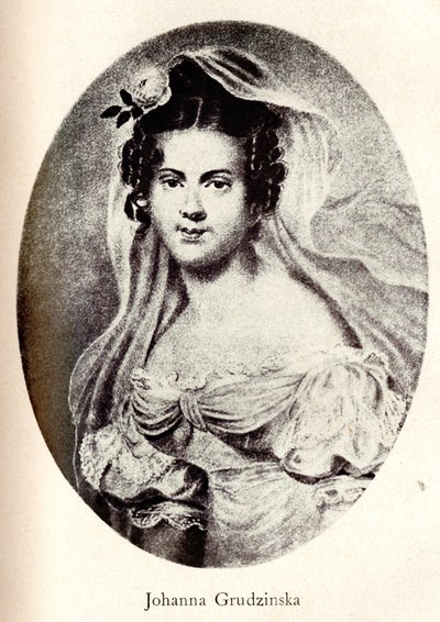 Retrato de Joanna Grudzinska, principios del siglo XIX de Unbekannt