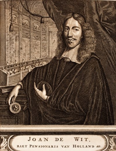 Retrato de Johan de Witt 1625-1672 de: Schauplatz des Krieges, 1675 de Unbekannt