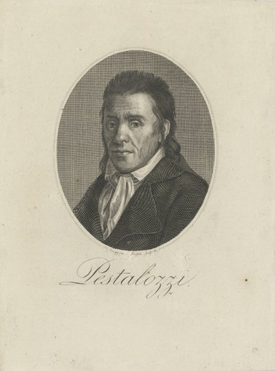 Retrato de Johann Heinrich Pestalozzi 1746-1827, 1805 de Unbekannt