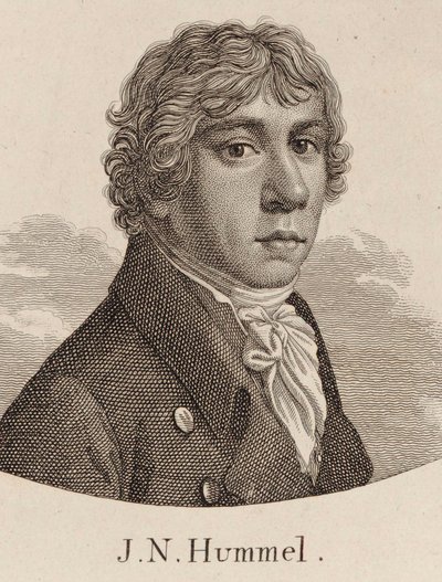 Retrato de Johann Nepomuk Hummel 1778-1837 de Unbekannt