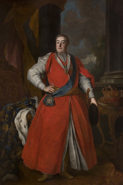 Retrato del Rey Augusto III con traje polaco, ca 1737 de Unbekannt