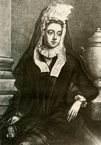 Retrato de Lady Fenwick, mostrando luto de viudas, 1695, 1937 de Unbekannt