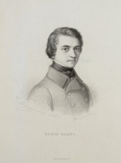 Retrato de Louis Blanc 1811-1882, 1845 de Unbekannt