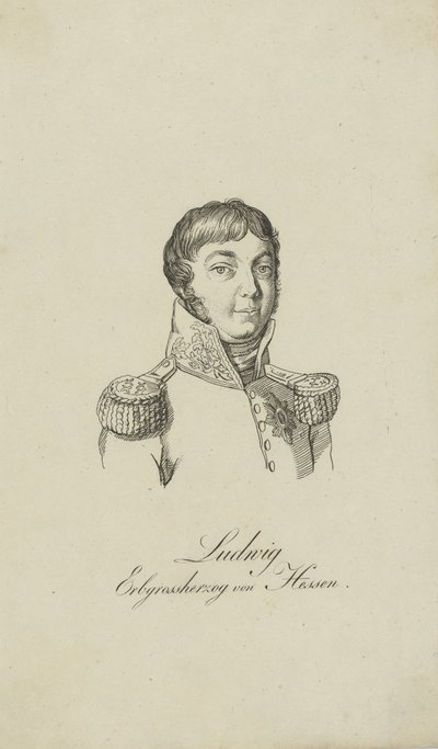 Retrato de Luis I, Gran Duque de Hesse 1753-1830, 1806 de Unbekannt
