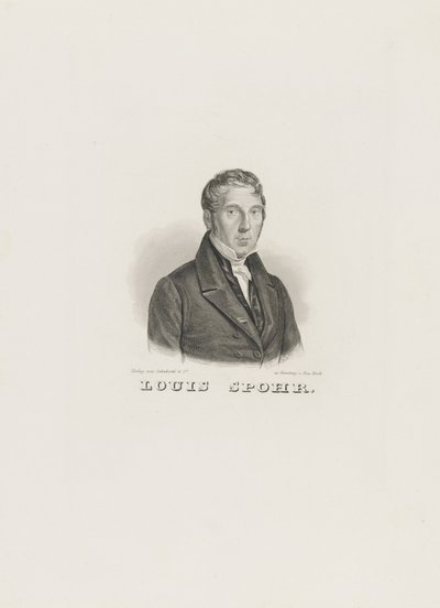 Retrato de Louis Spohr de Unbekannt