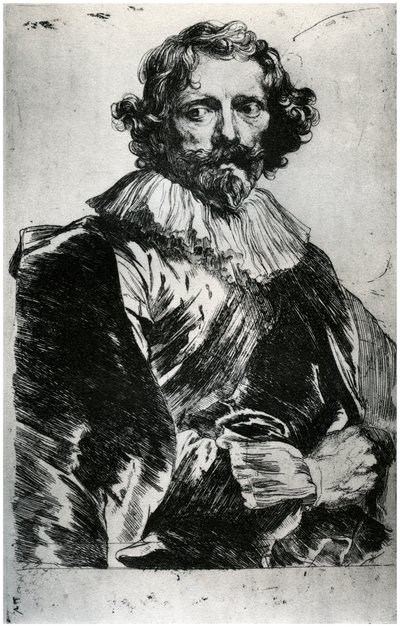 Retrato de Lucas Vorsterman, 1627-1632 de Unbekannt