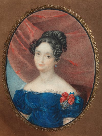 Retrato de Maria Jakovlevna Naryshkina 1789-1854, nacida Lobanova-Rostovskaya, 1840s de Unbekannt