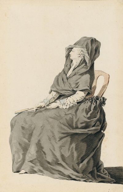 Retrato de María Antonieta durante su juicio, 1793 de Unbekannt