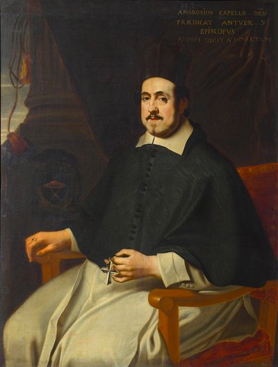 Retrato de Marius Ambrosius Capello 1597-1676, obispo de Amberes, 1659 de Unbekannt