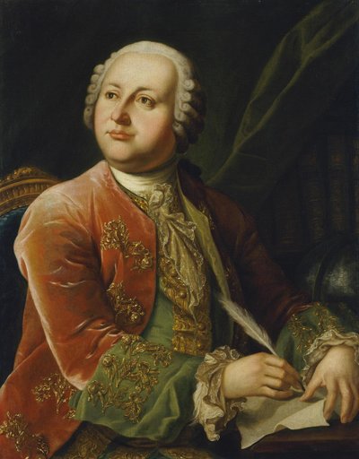 Retrato de Mikhail V. Lomonosov 1711-1765, segunda mitad del siglo XVIII de Unbekannt