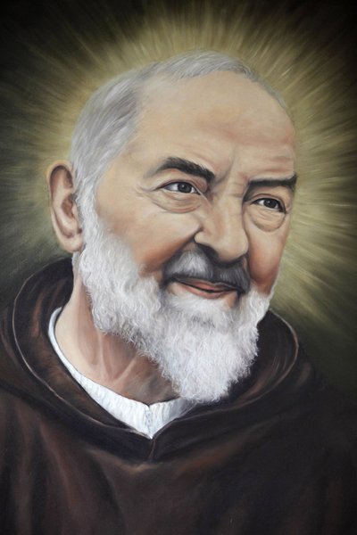 Retrato de Padre Pio en Apulia, Alberobello, Italia de Unbekannt