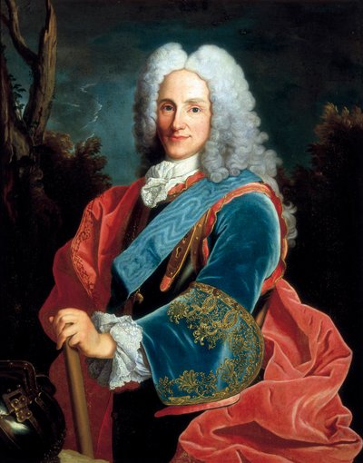 Retrato de Felipe V rey de España (1683-1746). Pintura anónima, arte barroco. de Unbekannt