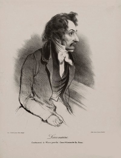 Retrato de Pierre-François Lacenaire, 1835 de Unbekannt
