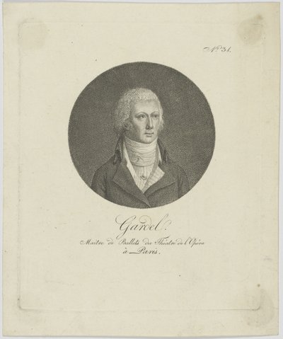 Retrato de Pierre-Gabriel Gardel 1758-1840, c. 1787 de Unbekannt