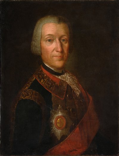 Retrato del Príncipe Fyodor Ivanovich Golitsyn 1700-1759, 1750s de Unbekannt