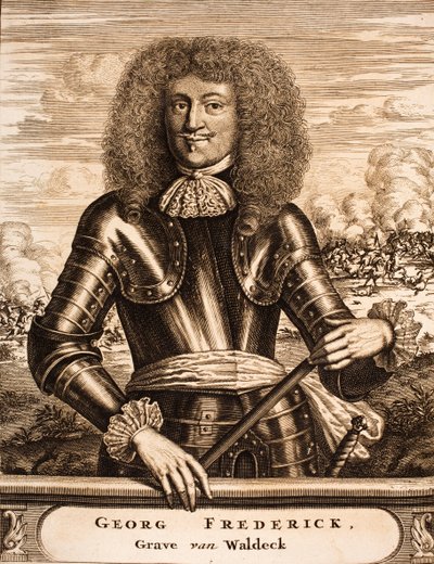 Retrato del Príncipe Georg Friedrich de Waldeck 1620-1692 De: Schauplatz des Krieges, 1675 de Unbekannt
