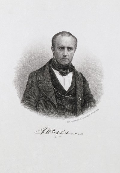 Retrato del Príncipe Vladimir Fyodorovich Odoyevsky 1803-1869, c. 1874 de Unbekannt