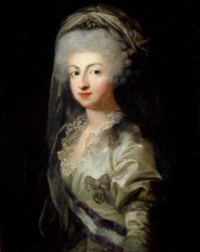 Retrato de la princesa Carolina Maria Teresa Giuseppa de Parma 1770-1804, finales del siglo XVIII de Unbekannt
