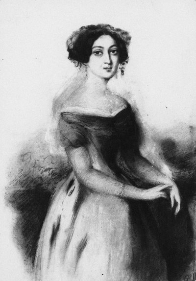 Retrato de la Princesa Nino Chavchavadze, c. 1830 de Unbekannt