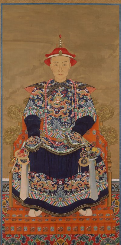 Retrato del Emperador Qianlong como un joven, siglo XIX de Unbekannt