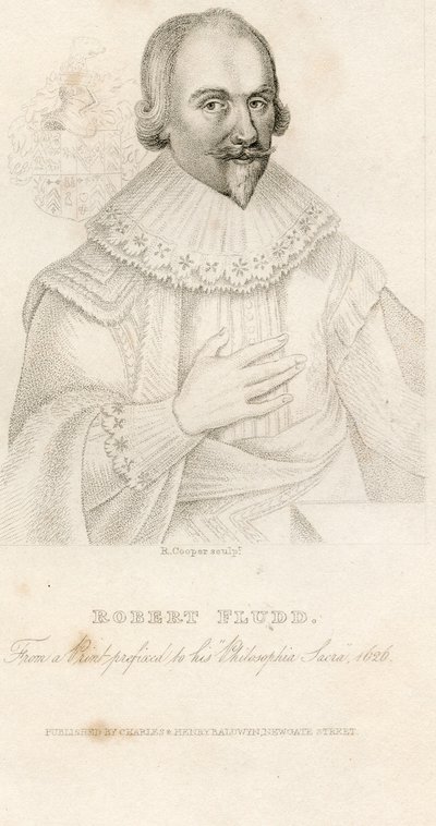 Retrato de Robert Fludd 1574-1637, 1626 de Unbekannt