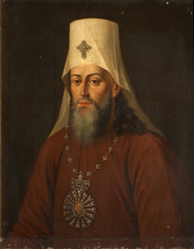 Retrato de Samuil Myslavsky 1731-1796, Metropolitano de Kiev y Galicia, 1812 de Unbekannt