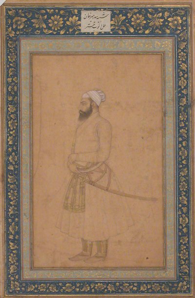 Retrato de Sayyid Amir Khan, segunda mitad del siglo XVII de Unbekannt