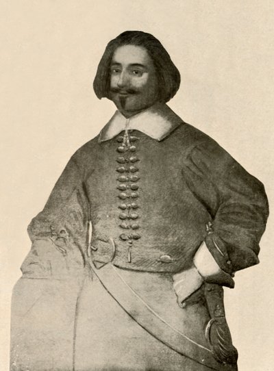 Retrato de Sir John Leverett, con abrigo de bufanda y banda de soldado simple, 1640-1660, 1937 de Unbekannt
