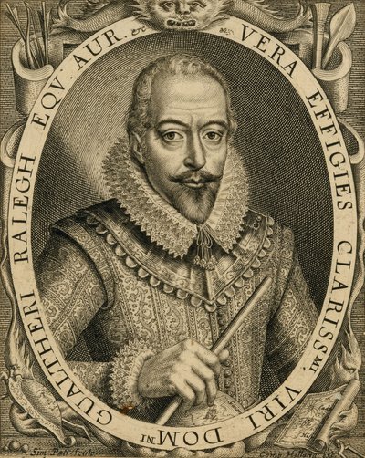 Retrato de Sir Walter Raleigh, 1596 de Unbekannt