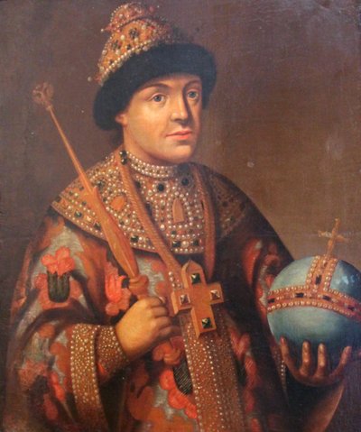 Retrato del Zar Feodor Alexeyevich, primera mitad del siglo XIX de Unbekannt