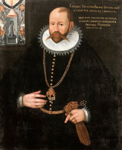 Retrato de Tycho Brahe 1546-1601, 1596 de Unbekannt