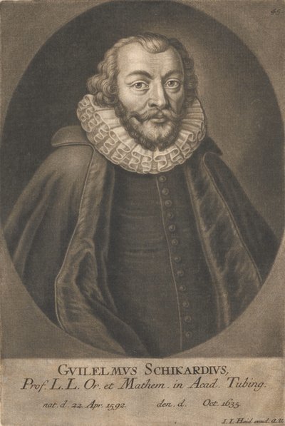 Retrato de Wilhelm Schickard 1592-1635 de Unbekannt