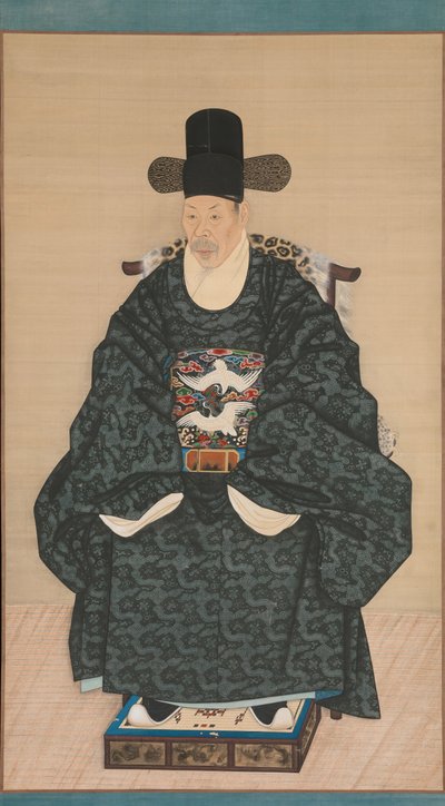 Retrato de Yun Dongseom 1710-1795, ca. 1790-1805 de Unbekannt