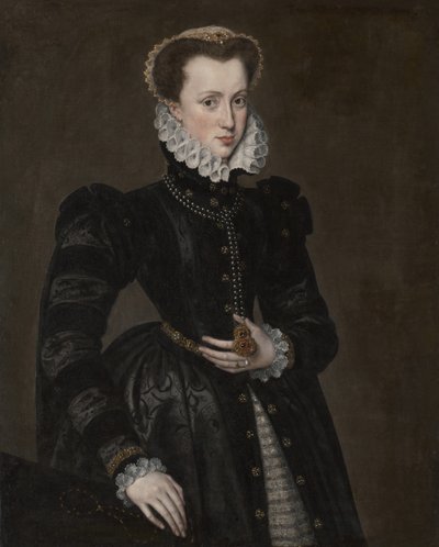Retrato de una dama de la corte, 1560-70 de Unbekannt