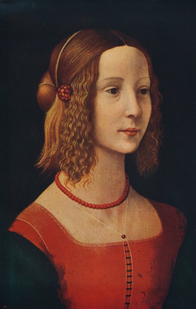 Retrato de una Chica, c1490, c1915 de Unbekannt