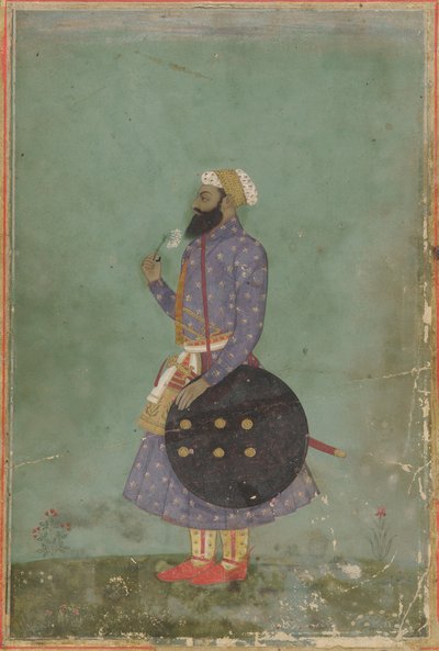 Retrato de un príncipe, dinastía mogol, siglo XVIII de Unbekannt