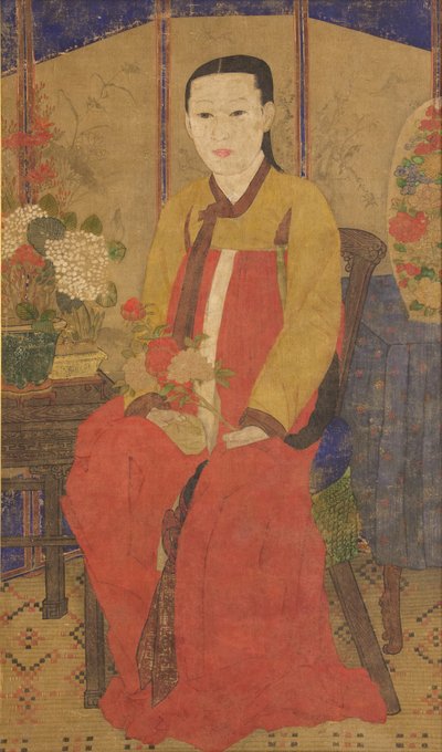 Retrato de una mujer de Unbekannt