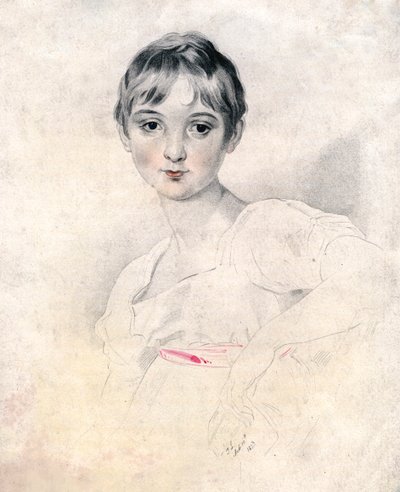 Retrato de una niña de Unbekannt