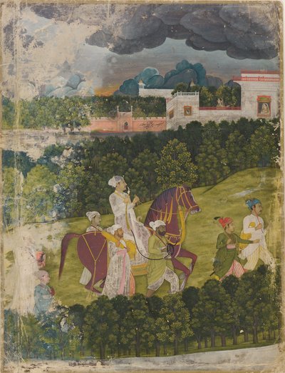 Retrato de un nawab, 1730-40 de Unbekannt
