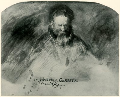 Retrato de un anciano, padre de Rembrandt, 1625-1630, 1906 de Unbekannt