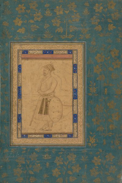 Retrato de un noble no identificado de la corte de Shah Jahan, c. 1640-1650 de Unbekannt