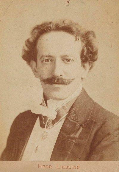 Retrato del pianista y compositor Georg Liebling de Unbekannt
