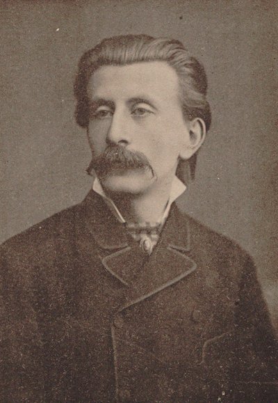 Retrato del pianista y compositor Moritz Moszkowski 1854-1925, ca. 1886-1890 de Unbekannt
