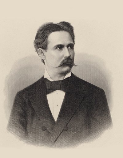 Retrato del pianista y compositor Xaver Scharwenka 1850-1924, c. 1880 de Unbekannt