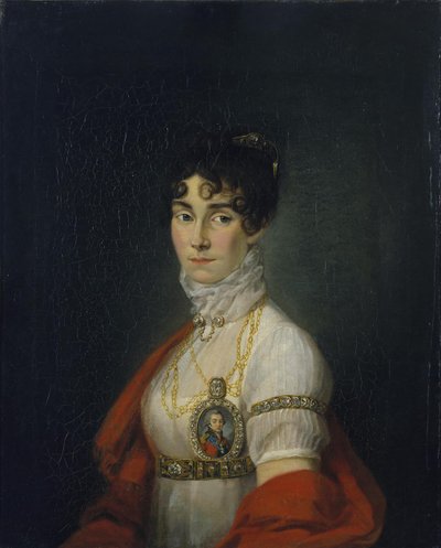 Retrato de la actriz y cantante, condesa Praskovya Sheremetyeva Zhemchugova 1768-1803 de Unbekannt