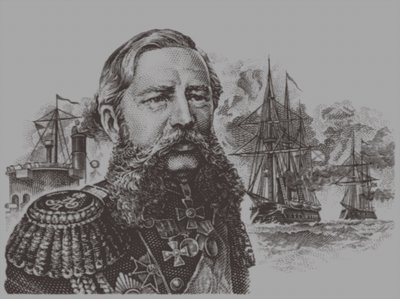 Retrato del almirante Grigory Ivanovich Butakov 1820-1882, siglo XX de Unbekannt