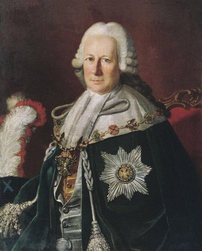 Retrato del Almirante Semyon Ivanovich Mordvinov 1701-1777 Después de Carl Ludwig Christineck, 1771 de Unbekannt