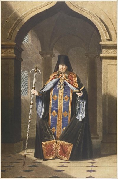 Retrato del Archimandrita Photius de Rusia 1792-1838, 1820s de Unbekannt